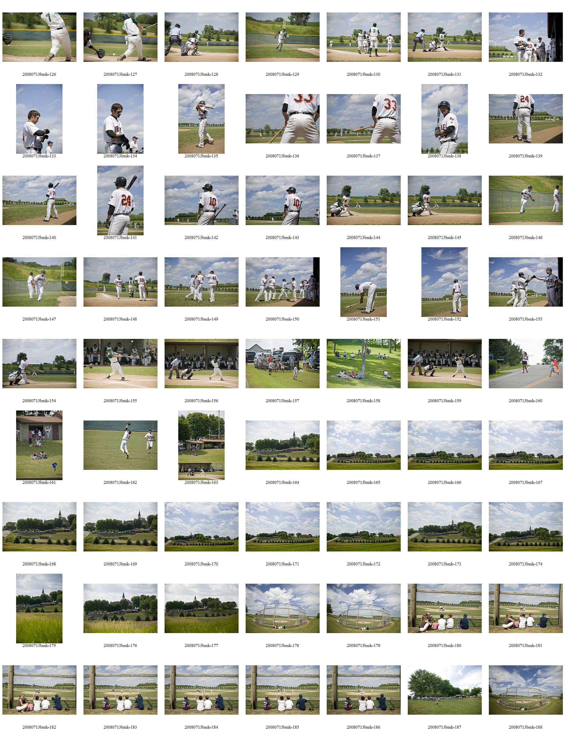 photo of recent work in a contact sheet