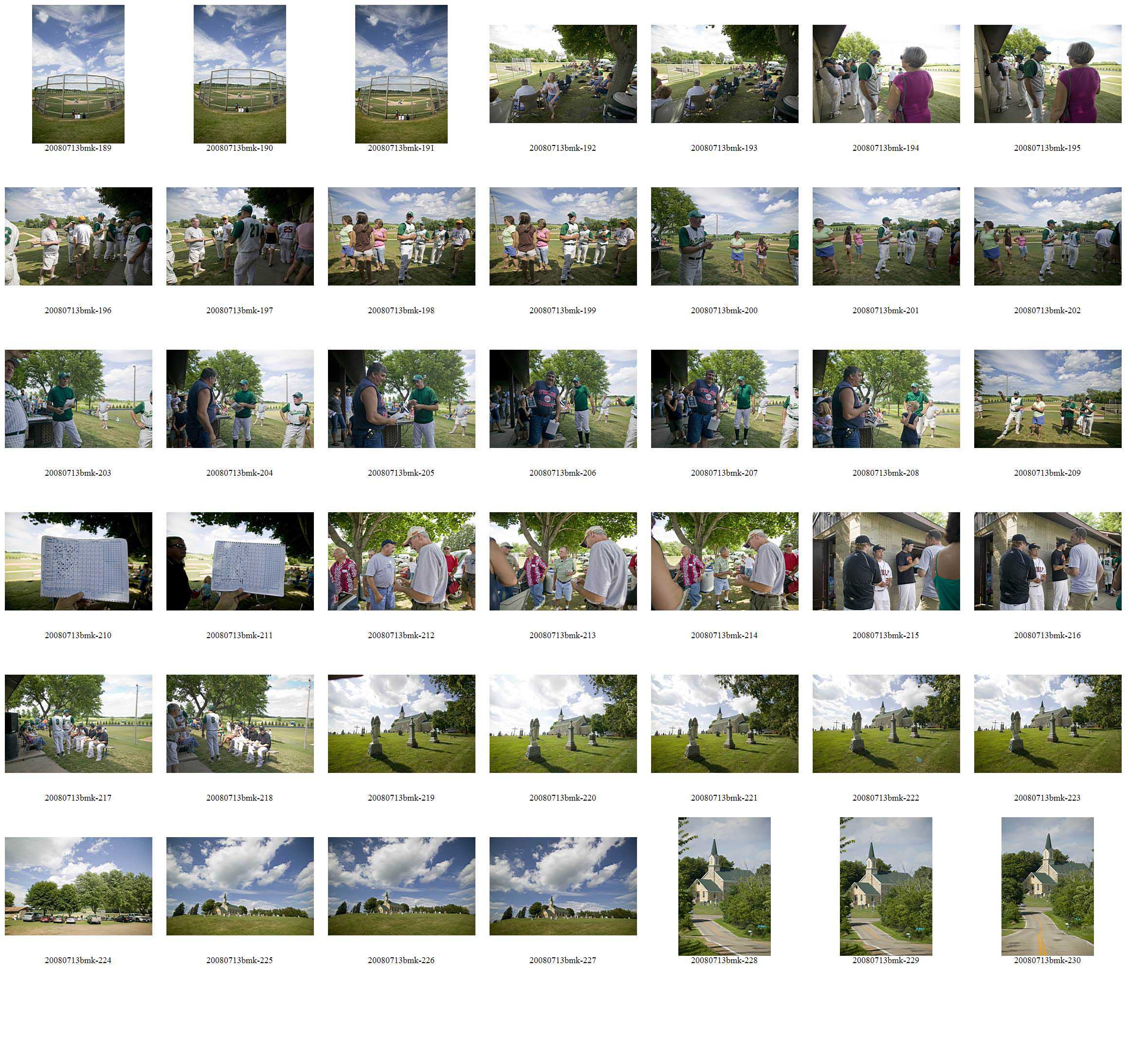 photo of recent work in a contact sheet
