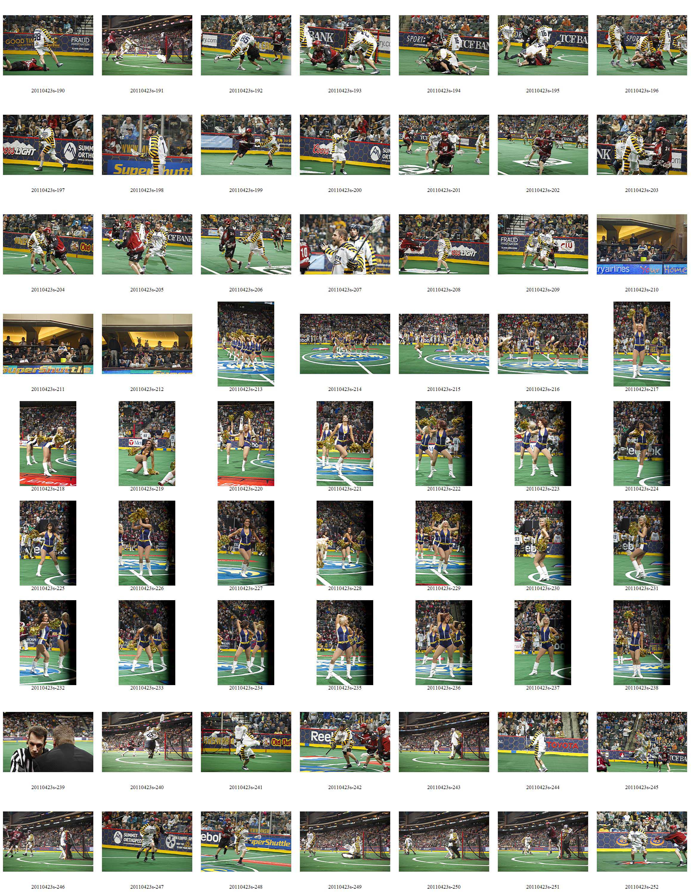 photo of recent work in a contact sheet