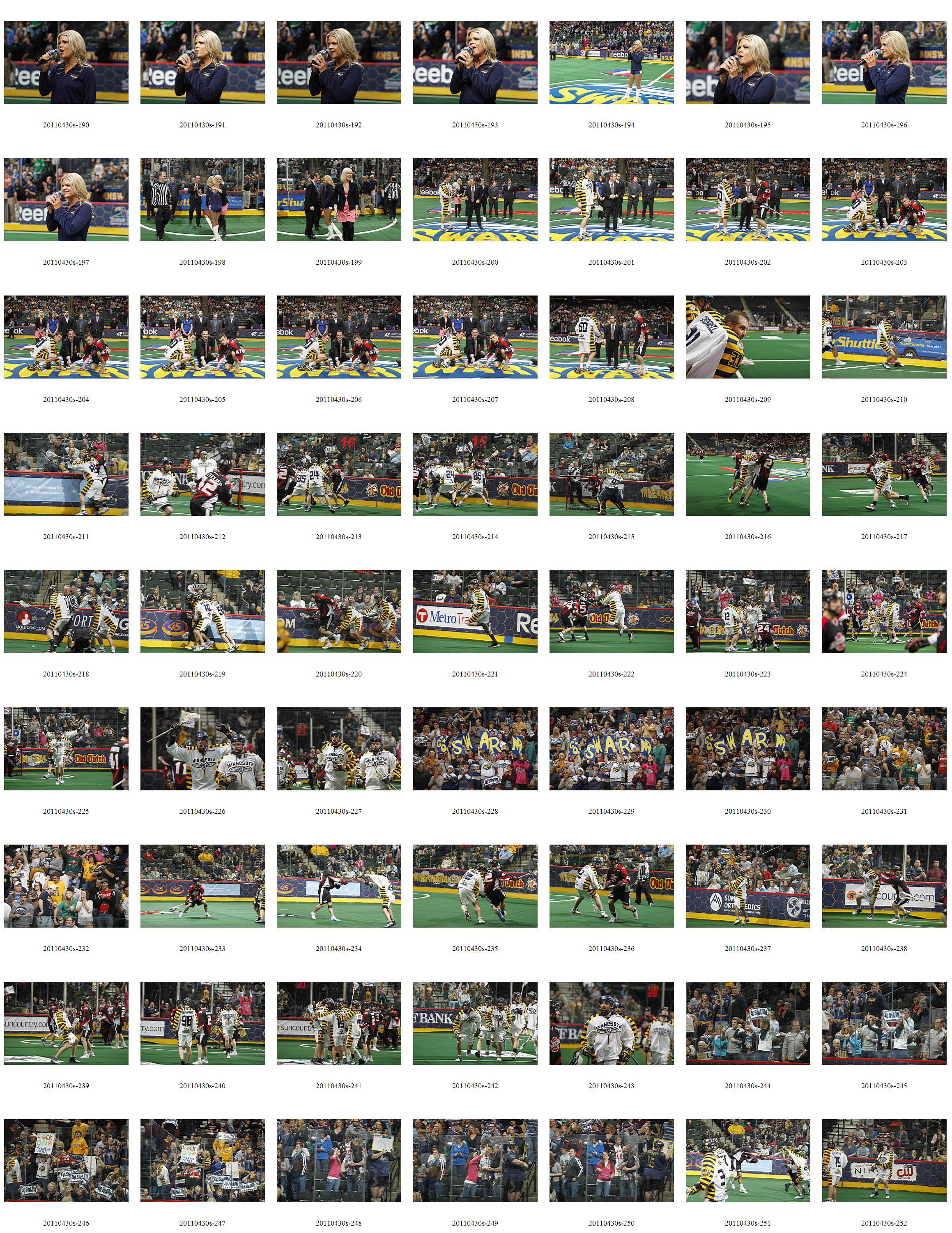 photo of recent work in a contact sheet