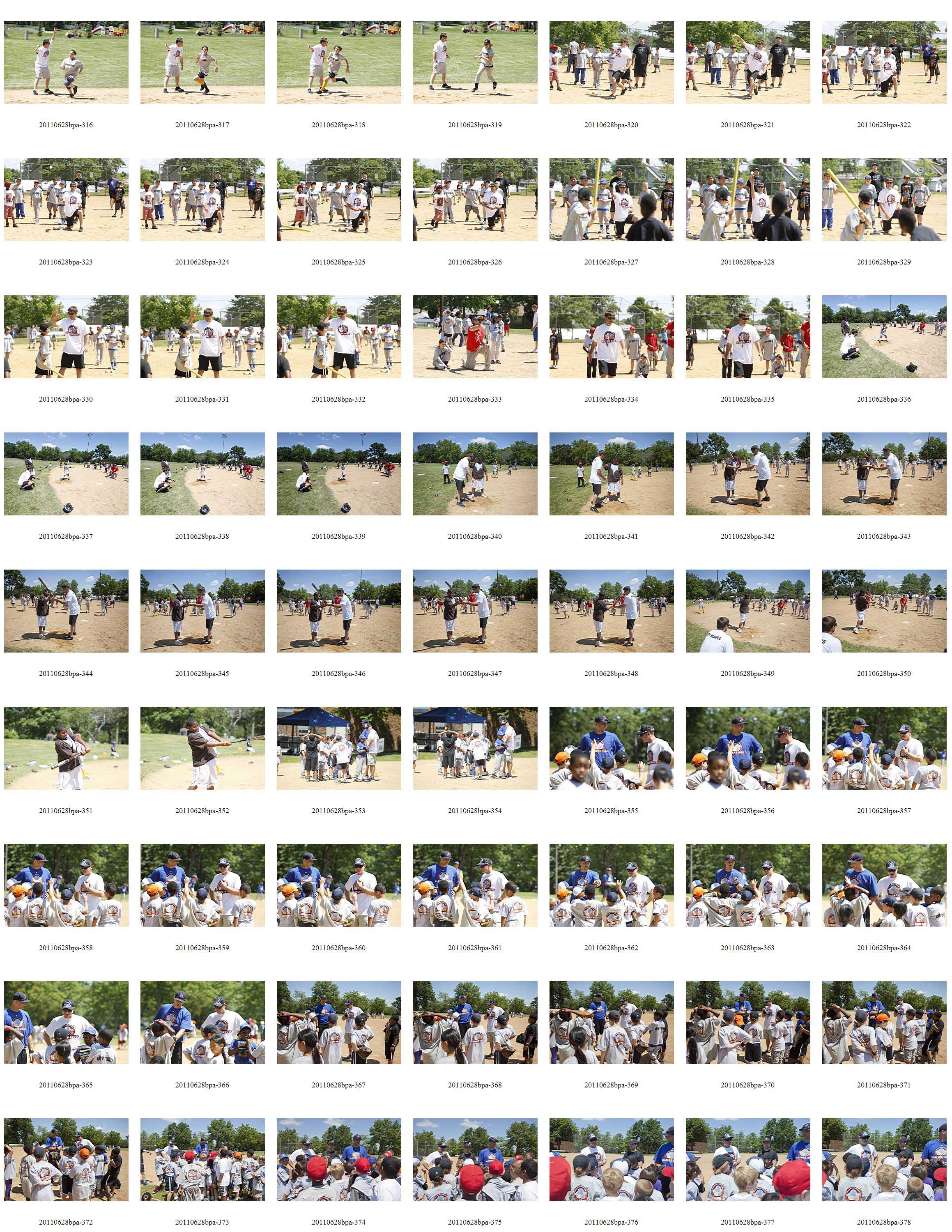 photo of recent work in a contact sheet