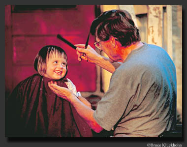 Photo of Little Girl getting a Haircut