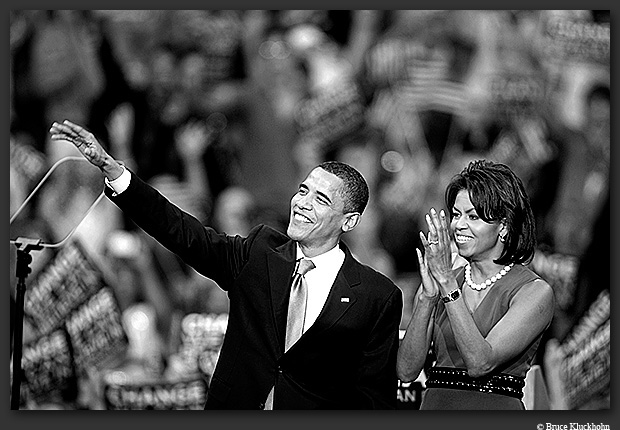 photo of Barack and Michelle Obama.